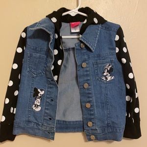 Disney denim jacket for girls size 3T!! Adorable zip up. New.